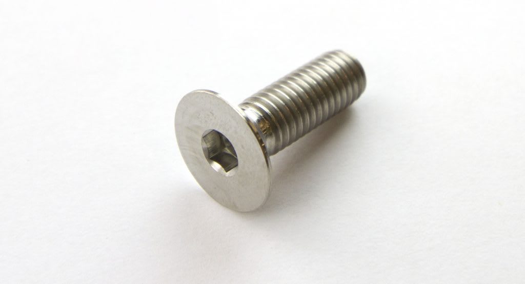 Titanium Bolt FLAT Head Socket 8 x (1.25mm) x 25mm