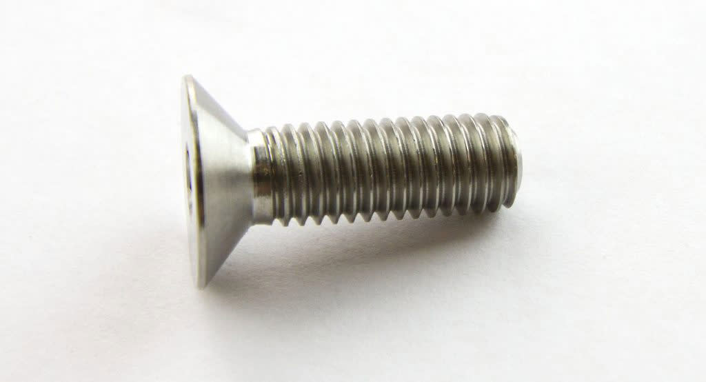Titanium Bolt FLAT Head Socket 8 x (1.25mm) x 25mm - Image 2