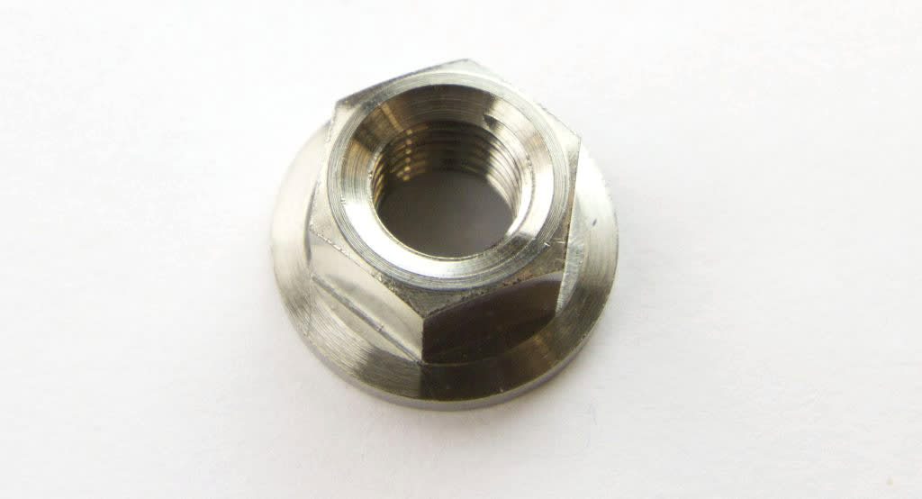 Titanium Flanged Hex Nut 10 x 1.25mm - Image 2
