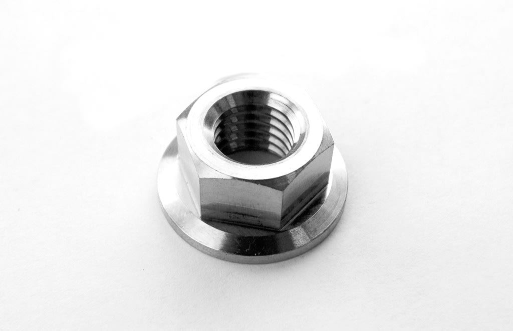 Titanium Flanged Hex Nut 12 x 1.75mm