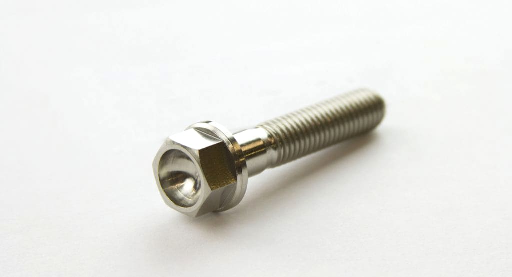 Titanium Flanged Hex Head Bolt 8 x (1.25mm) x 40mm