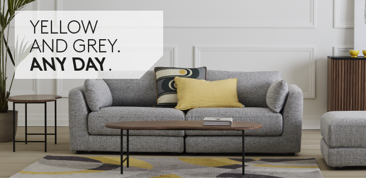 YELLOW AND GREY.