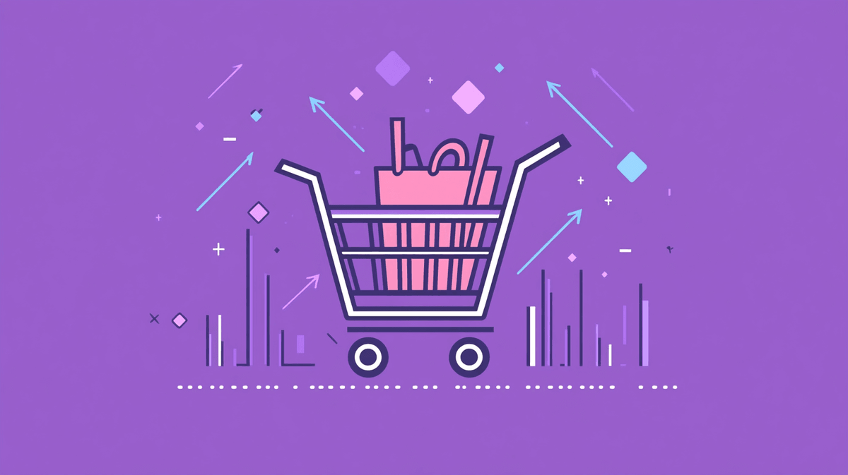 An overflowing shopping cart