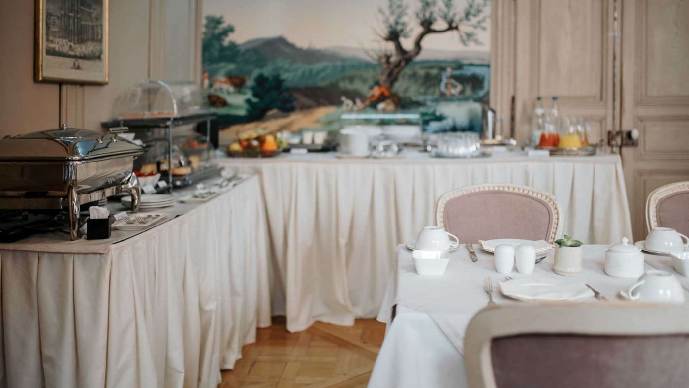 Das Frühstücksbuffet des Bouclier d'Or