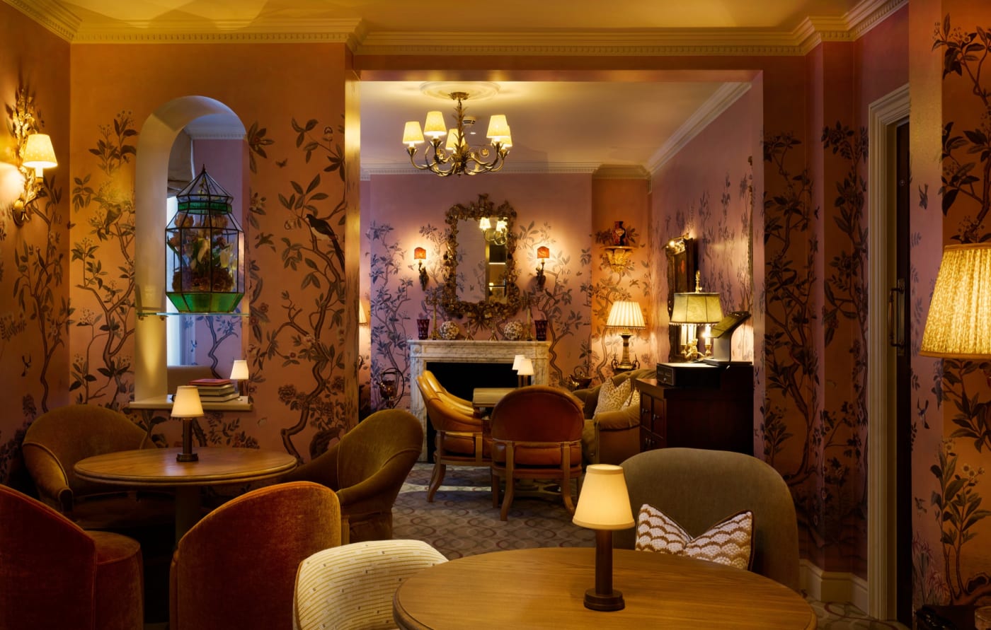 The lounge of the Delany Drawing Room, whisky lounge of Dukes London