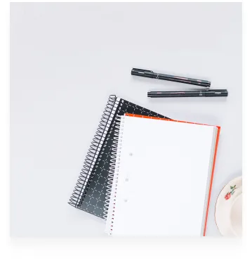 diaries and writing pads