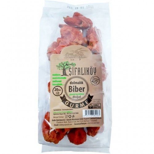 Şifalıköy Gourmet Hot Dried Bell Pepper for Stuffing 24-pack