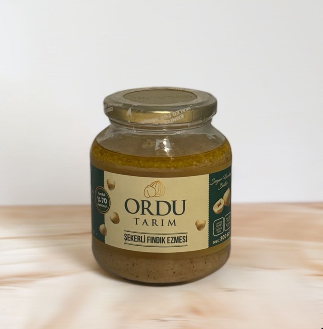 ORDU TARIM FINDIK EZMESİ CAM ŞEKERLİ 300 GR*14