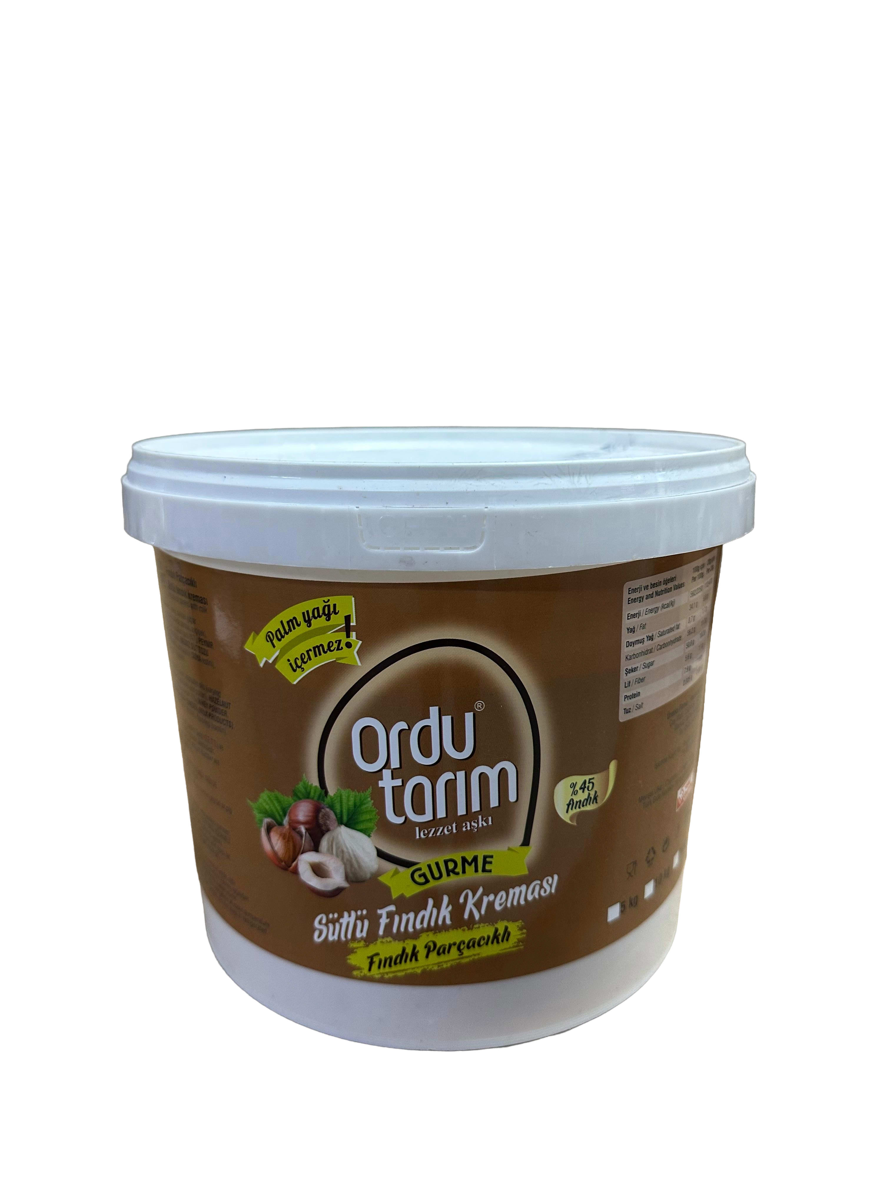 ORDU TARIM FINDIK KREMASI SÜTLÜ PARÇACIKLI 5 KG