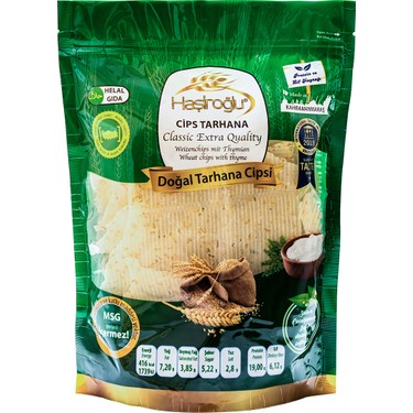 HAŞİROĞLU YEŞİL CİPS TARHANA 225 GR*12