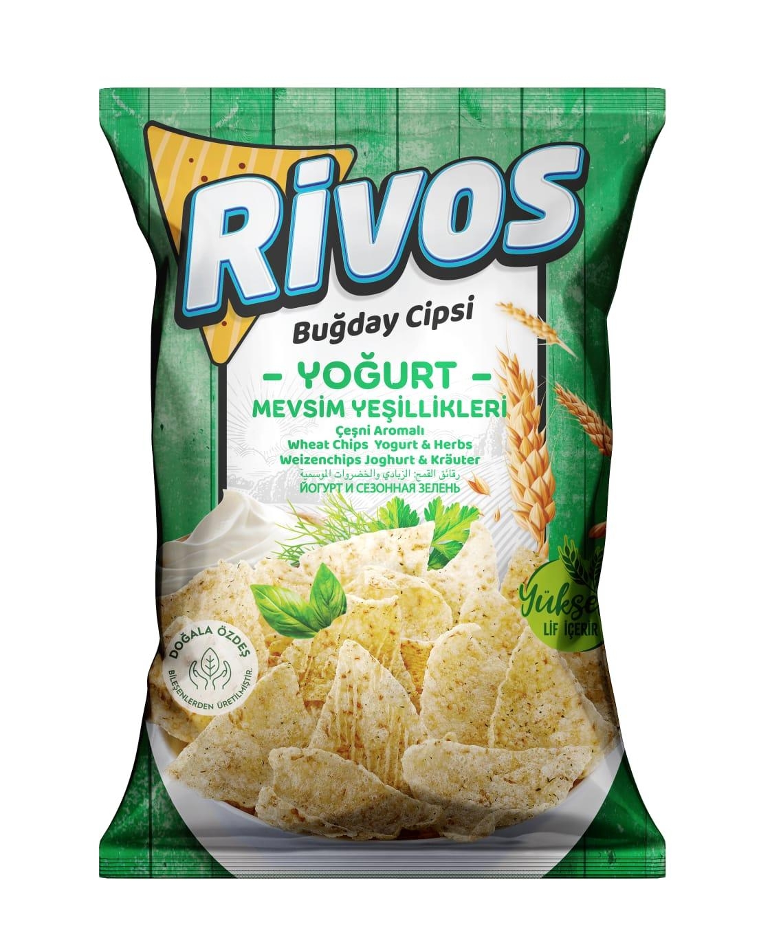 RİVOS BUĞDAY CİPSİ (MEVSİM YEŞİLLİKLERİ) 56 GR*24