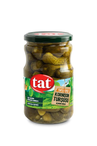 German Type Cornichon Pickles Glass Jar 680g