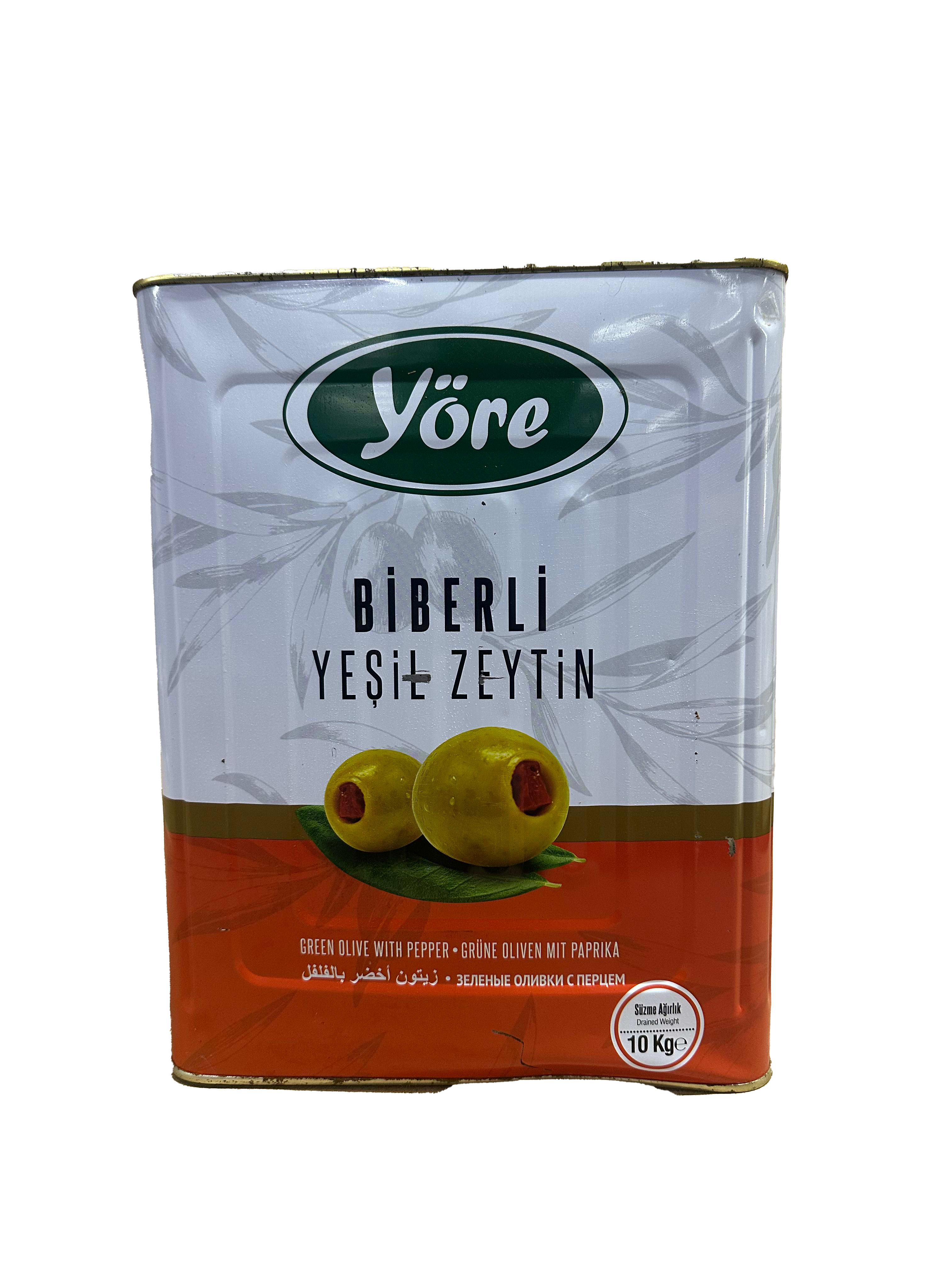 YORE Domat Peppered Gold Olives (141-160 count) 10KG Tin