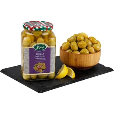 YORE Domat Cracked Jumbo Olives (161-180) 1000CC Jar