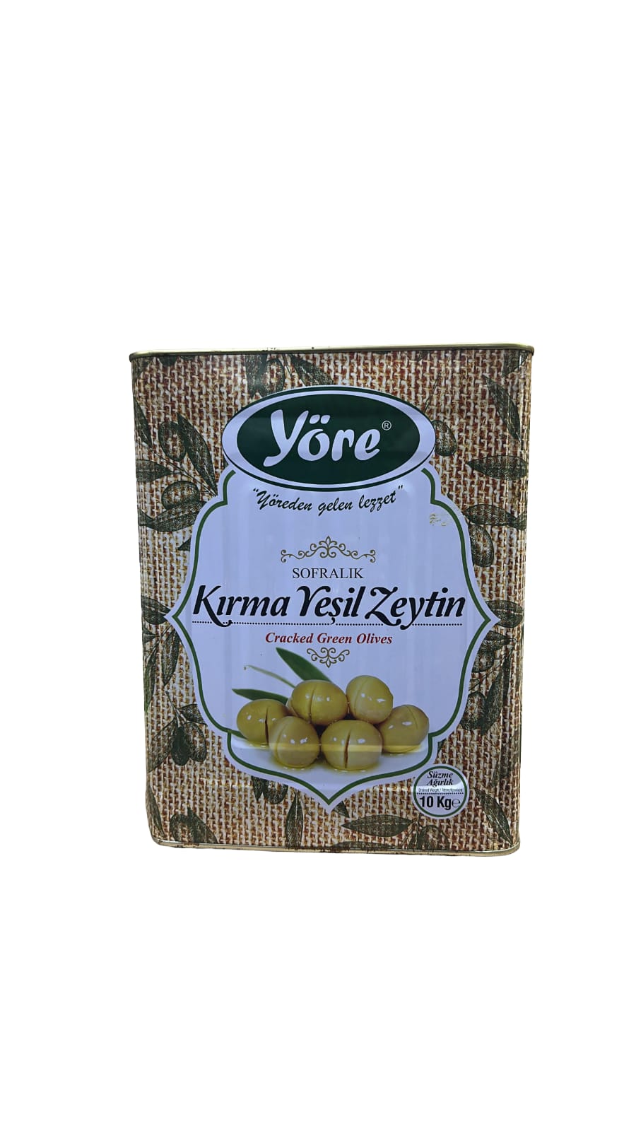 YORE Green Gemlik Village Cracked Special Olives (321-350) 10KG