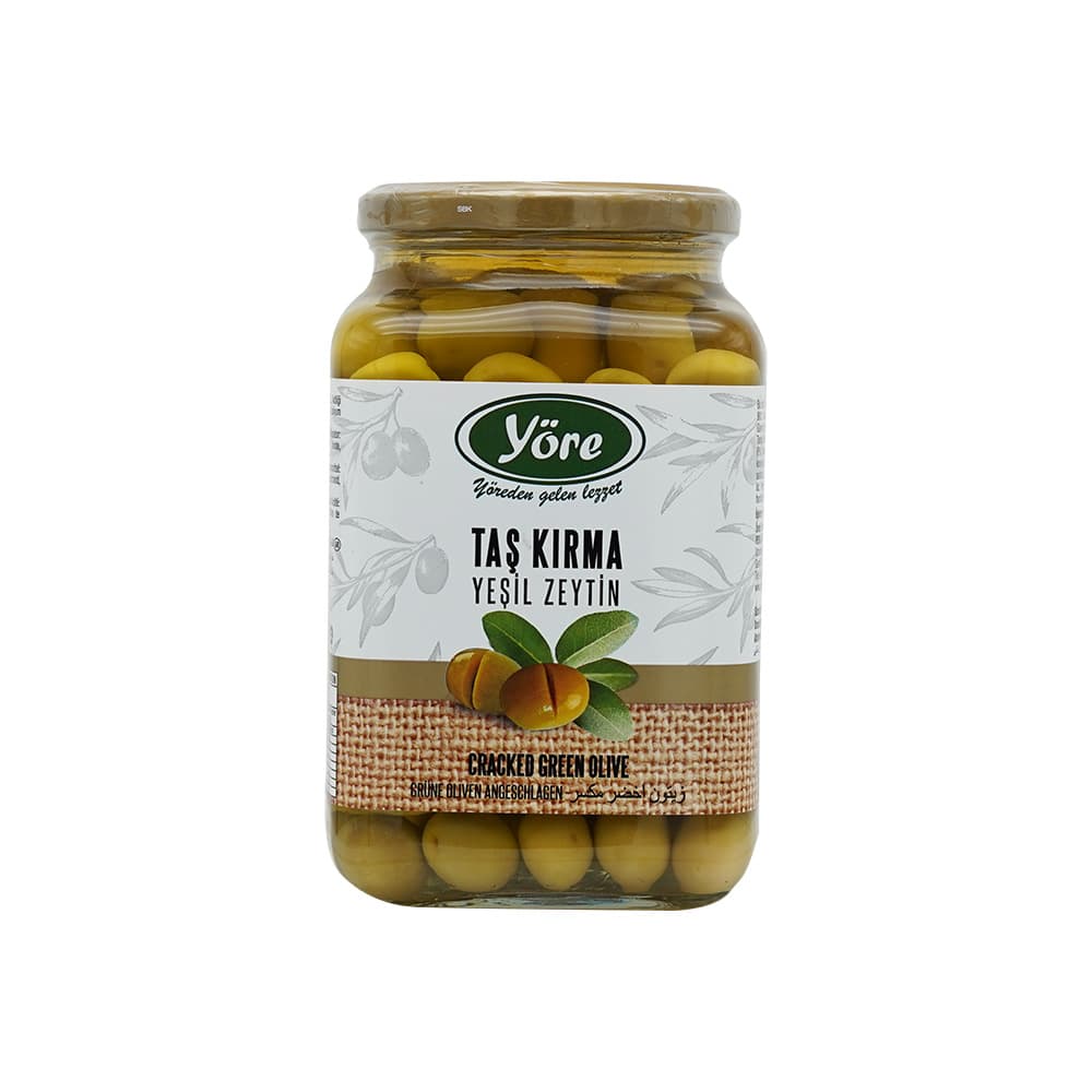 YORE Gemlik Stone Cracked Olives 1000CC Jar