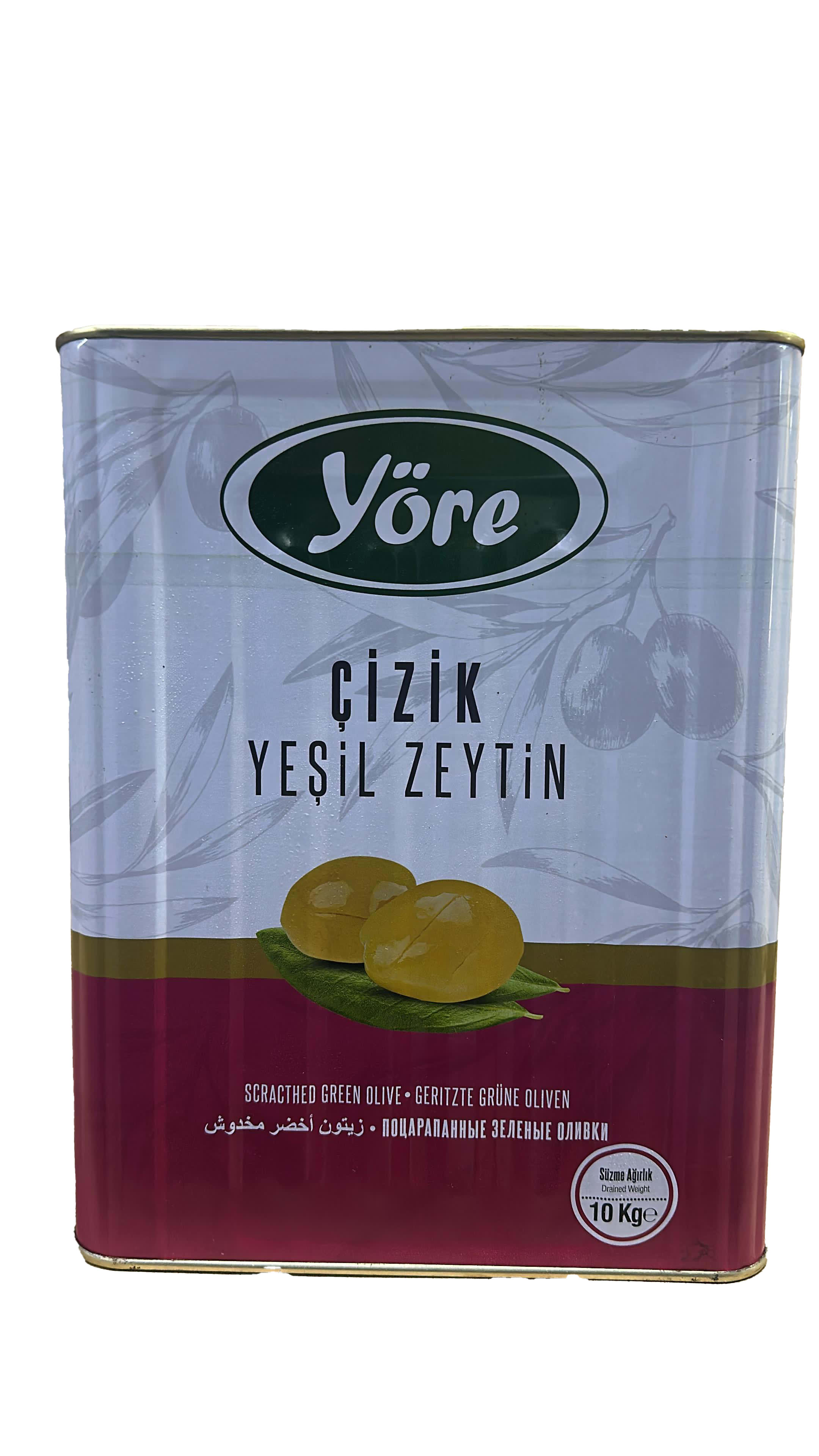 YORE Edremit Slit Super Olives (231-260) 10KG Tin