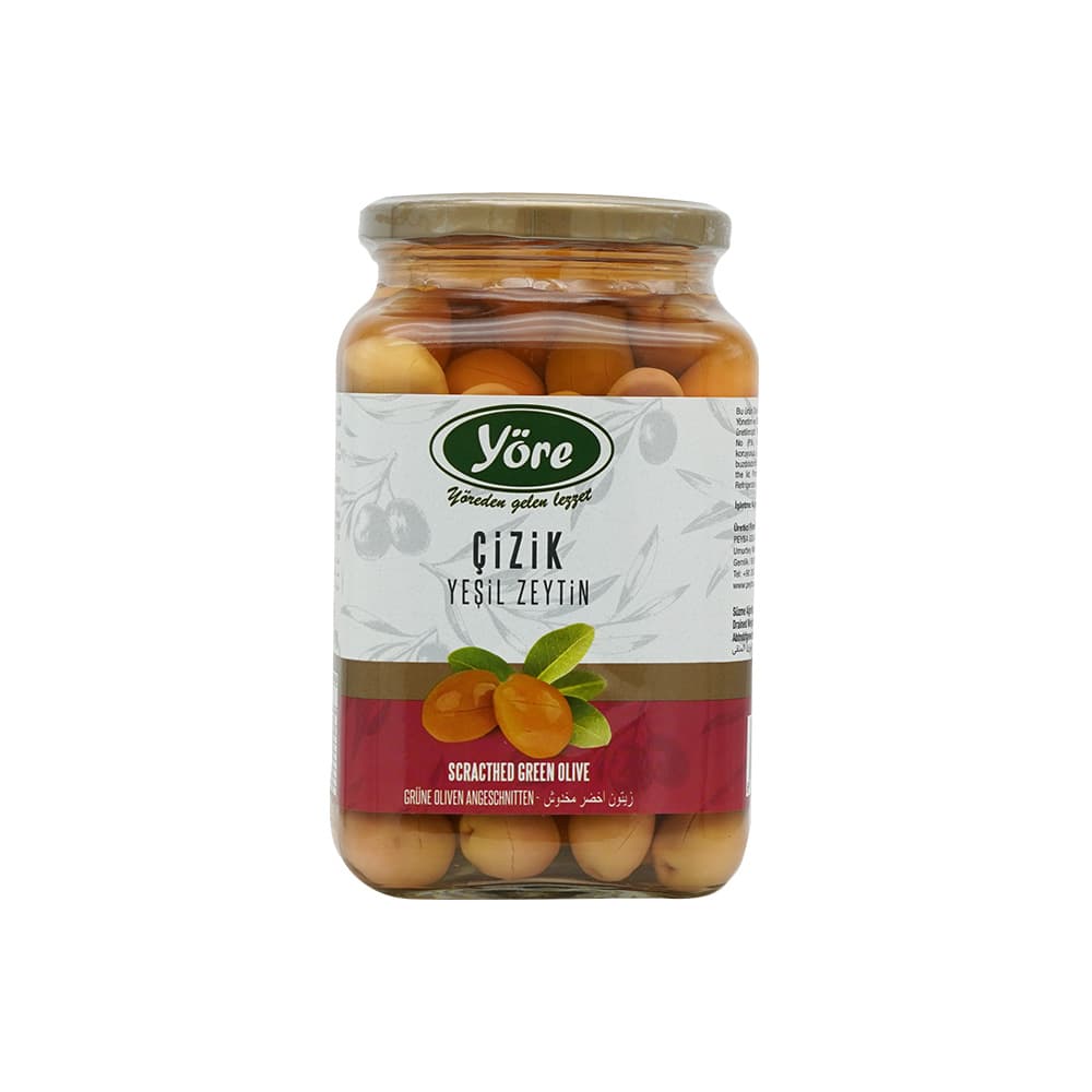 YORE Edremit Scratched Special Olives, Count (321-350), 720cc Jar