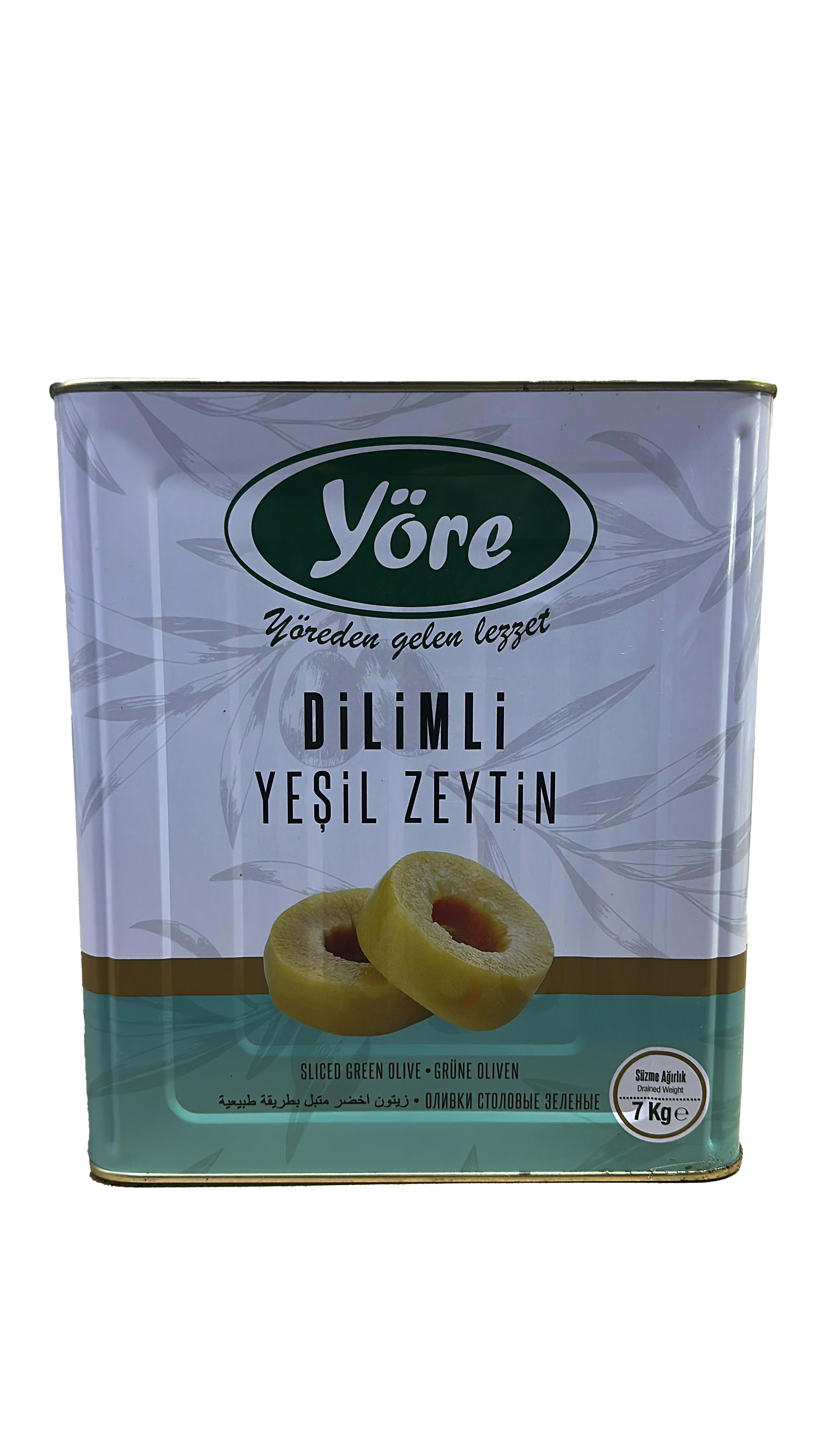 YORE Sliced Green Olives, 7kg Tin