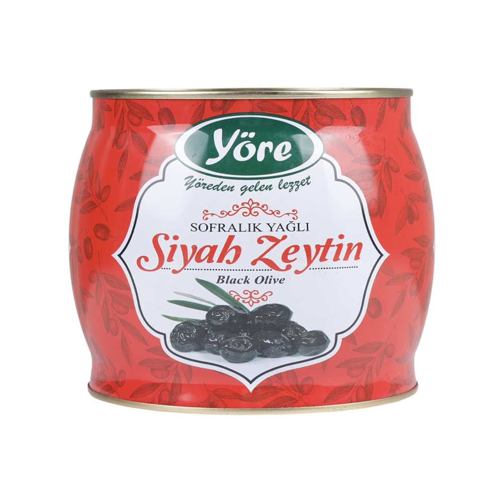 YORE Gemlik Oily Cured Mega Olives, Count (231-260), 1.5kg Tin TNKTNK15004
