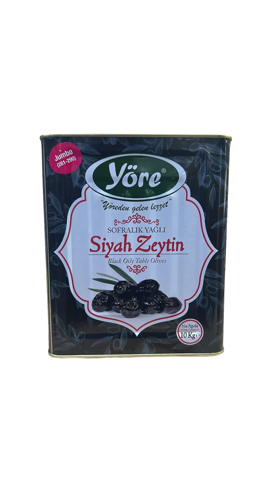 Yore Gemlik Oiled Brined Jumbo Olives (261-290) 10KG TNKTNK10000