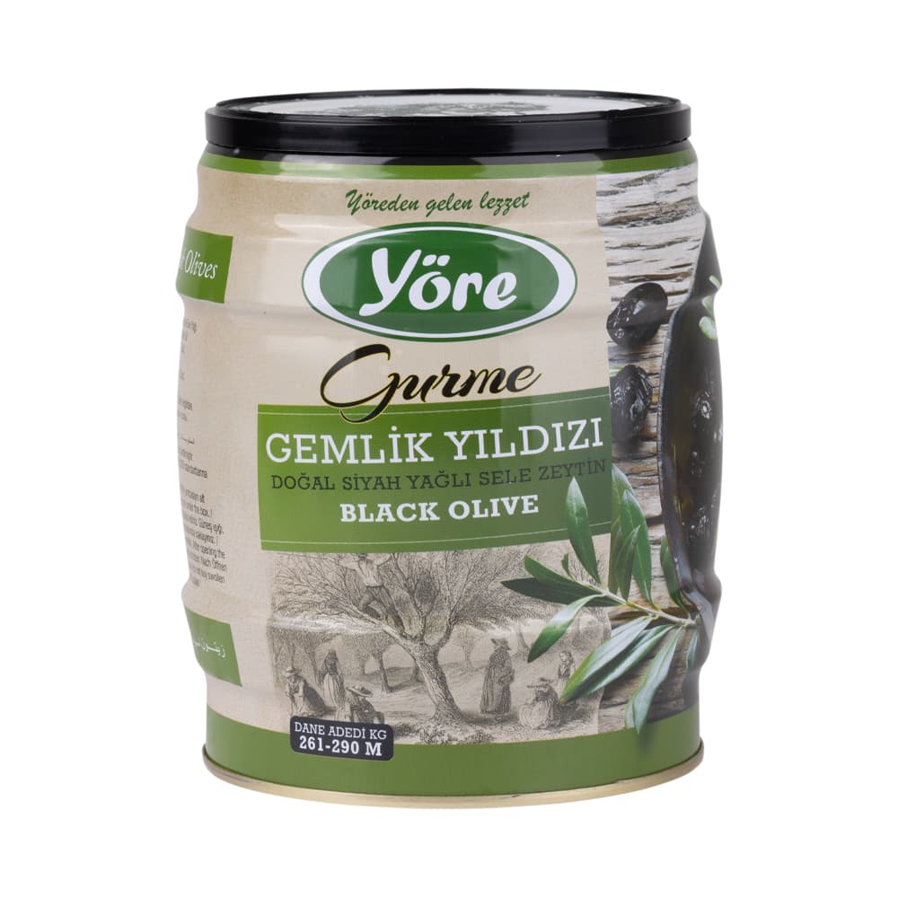 Yore Gemlik Oiled Brined Jumbo Olives (261-290) 4KG TNKTNK40004
