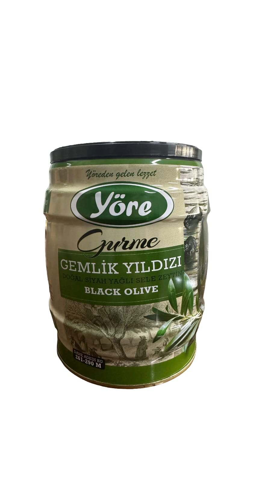 Yore Gemlik Oiled Brined Jumbo Olives Gemlik Star 750G DOZETNK7509