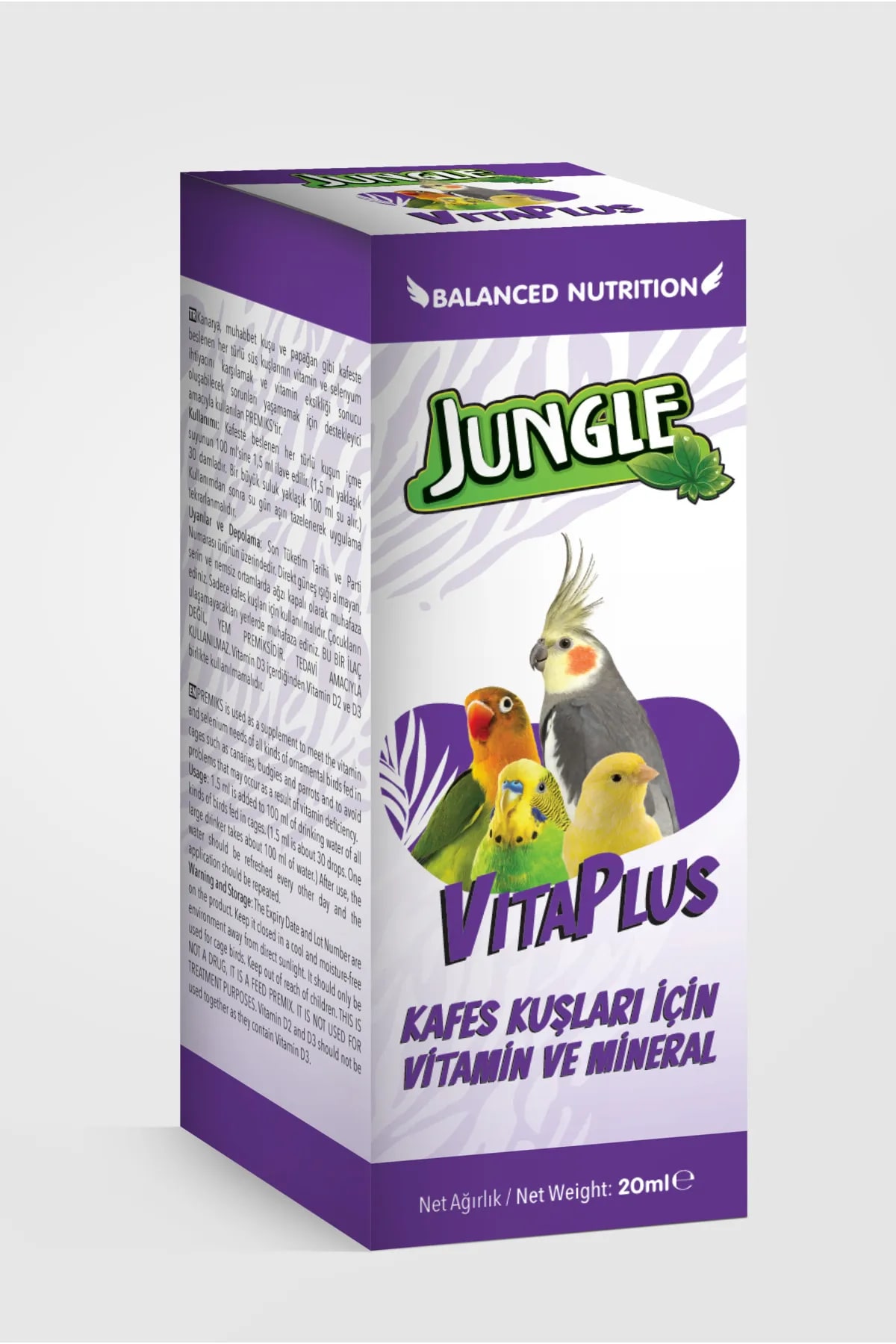 Vitaplus Kuş Vitamin ve Mineral 20 ml
