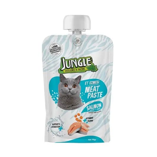 Jungle Kedi Et Ezmesi Taze Somonlu&Tavuklu 90 g