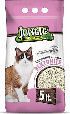 Jungle Bentonit Kedi Kumu İnce Natural 5 lt