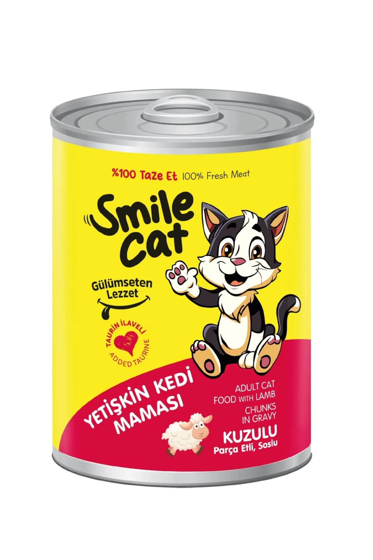 Smile Cat Konserve Yetişkin Kedi 400 gr Kuzulu Mama
