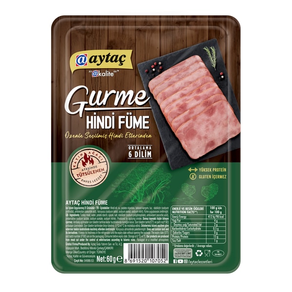 AYTAÇ Gourmet Smoked Turkey 60g x 6