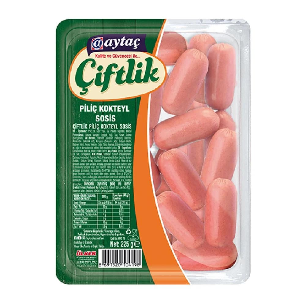 AYTAÇ Farm Chicken Cocktail Sausage 225g x 6