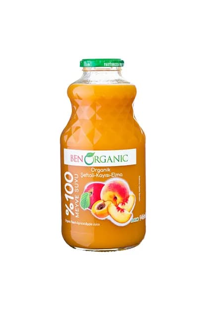 BENORGANIC Peach Apricot Apple Juice 946 ml