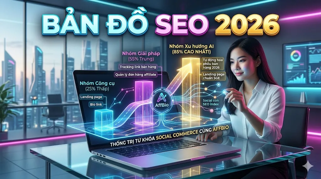 Bản đồ SEO 2026: Cách thống trị từ khóa Social Commerce cùng AffBio