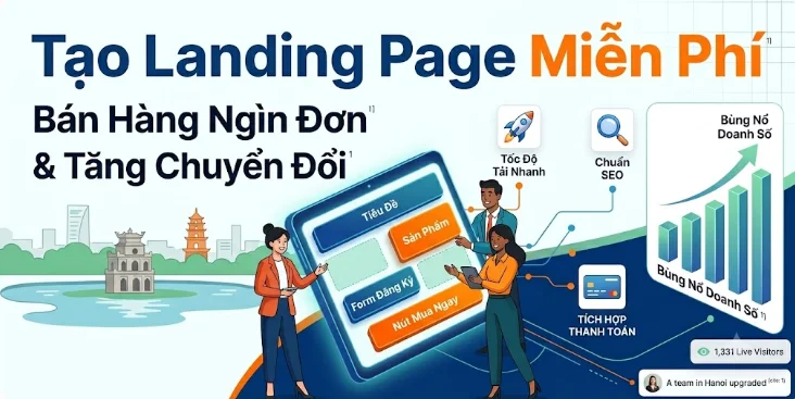Cách Tạo Landing Page Miễn Phí Chuyên Nghiệp Bán Hàng Nghìn Đơn
