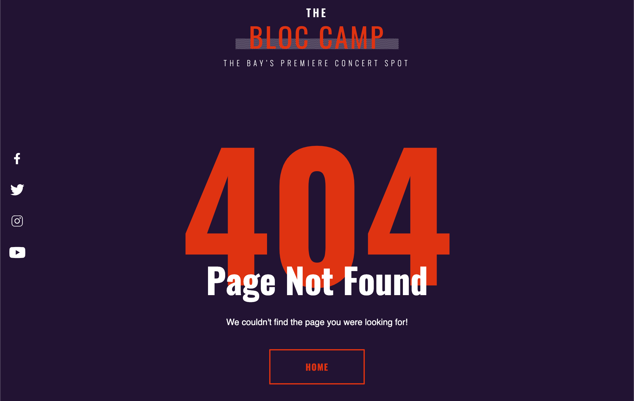 Error 404 Page