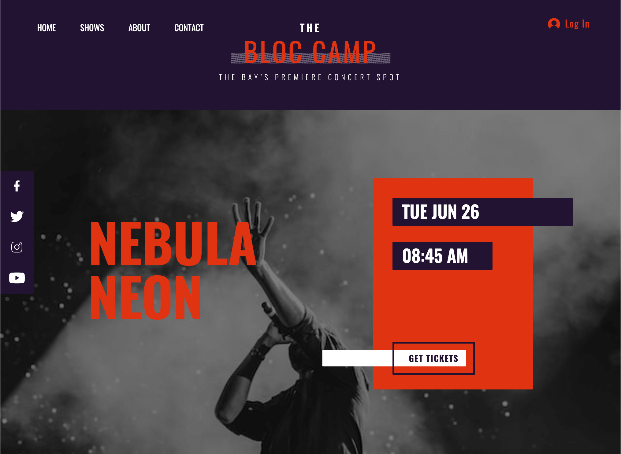 The Bloc Camp Landing Page