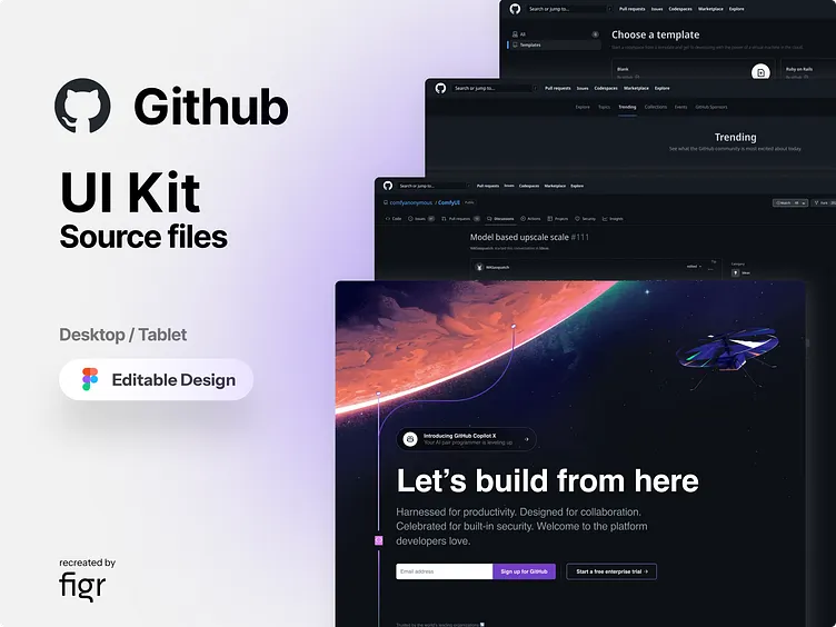 GitHub UI