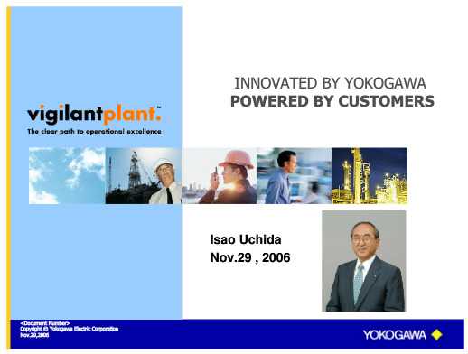 Keynote - Isao Uchida - Yokogawa
