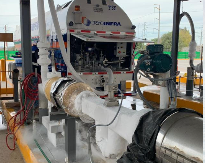 Cryoinfra Plant avoids flashing as it loads cryogenic liquids