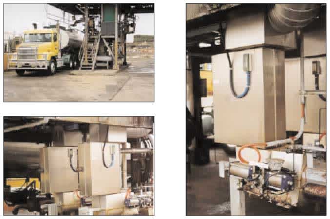 hot Bitumen at a loading terminal