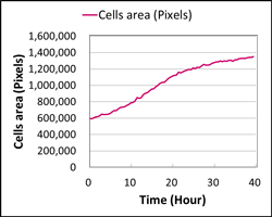 Cells area(Pixels)