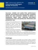 chlorine and hydrogen header pressures