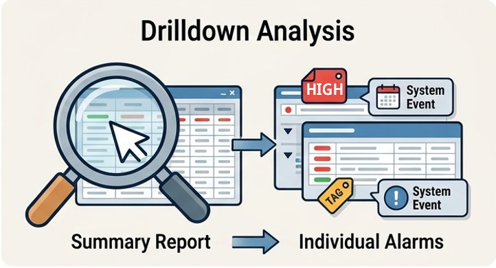 Alarm Drilldown Analysis