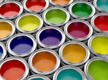 Color Paint Cans