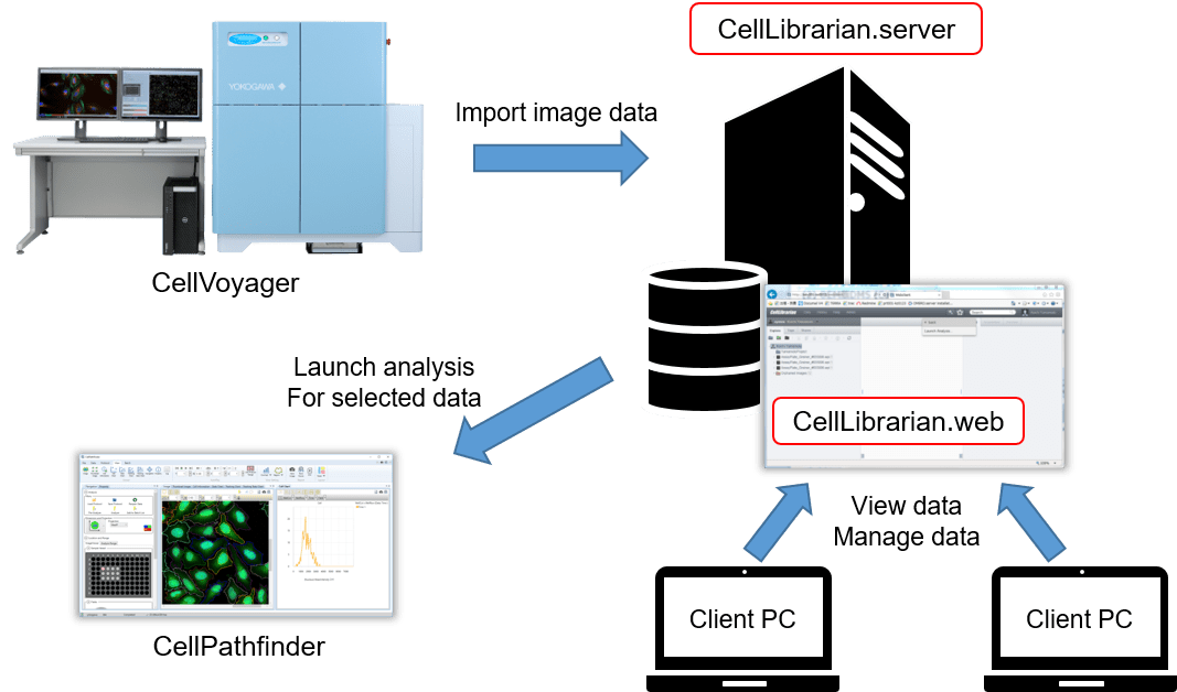 Configuration of the CellLibrarian system