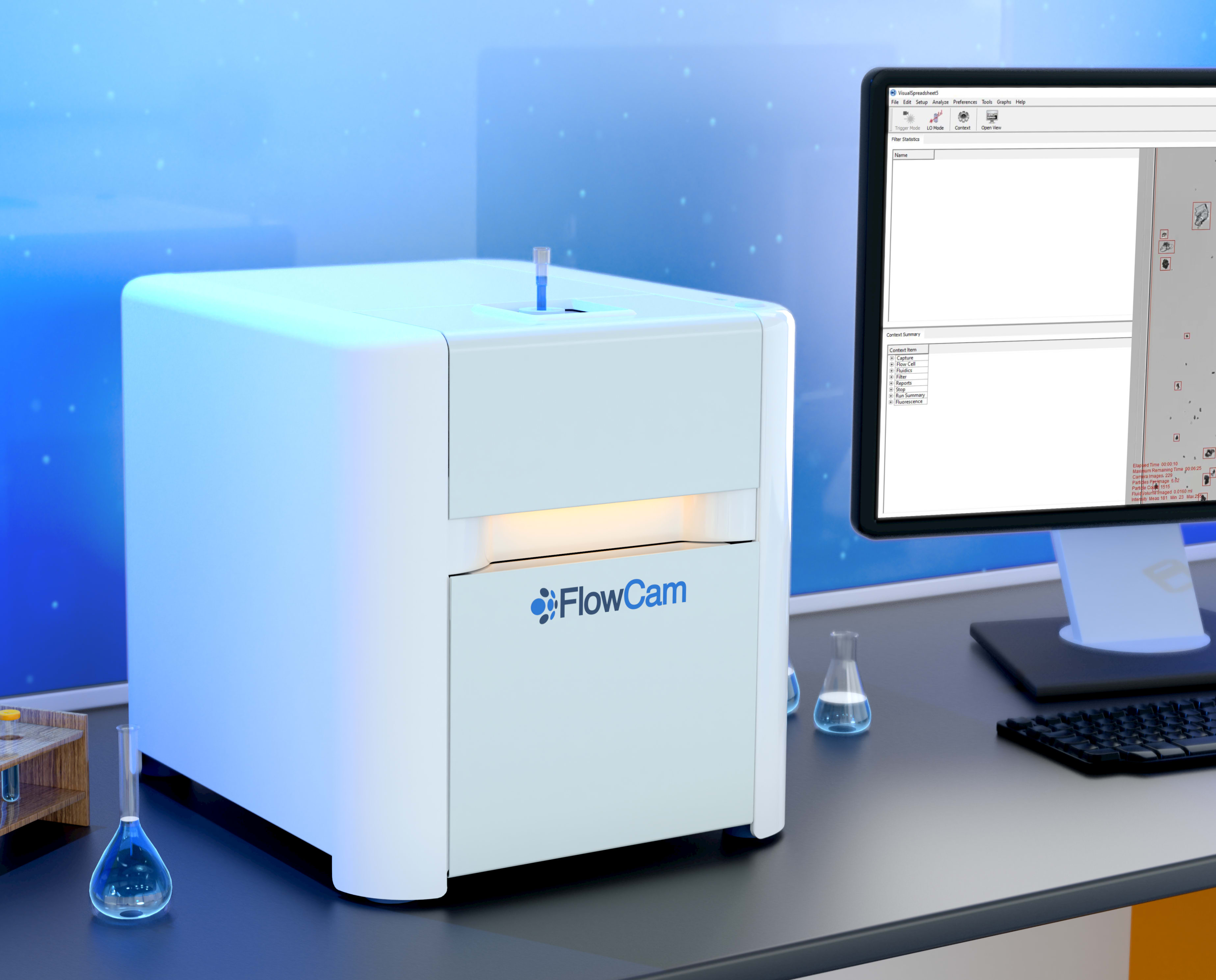 Image dynamics. Flowcam vs-IV.