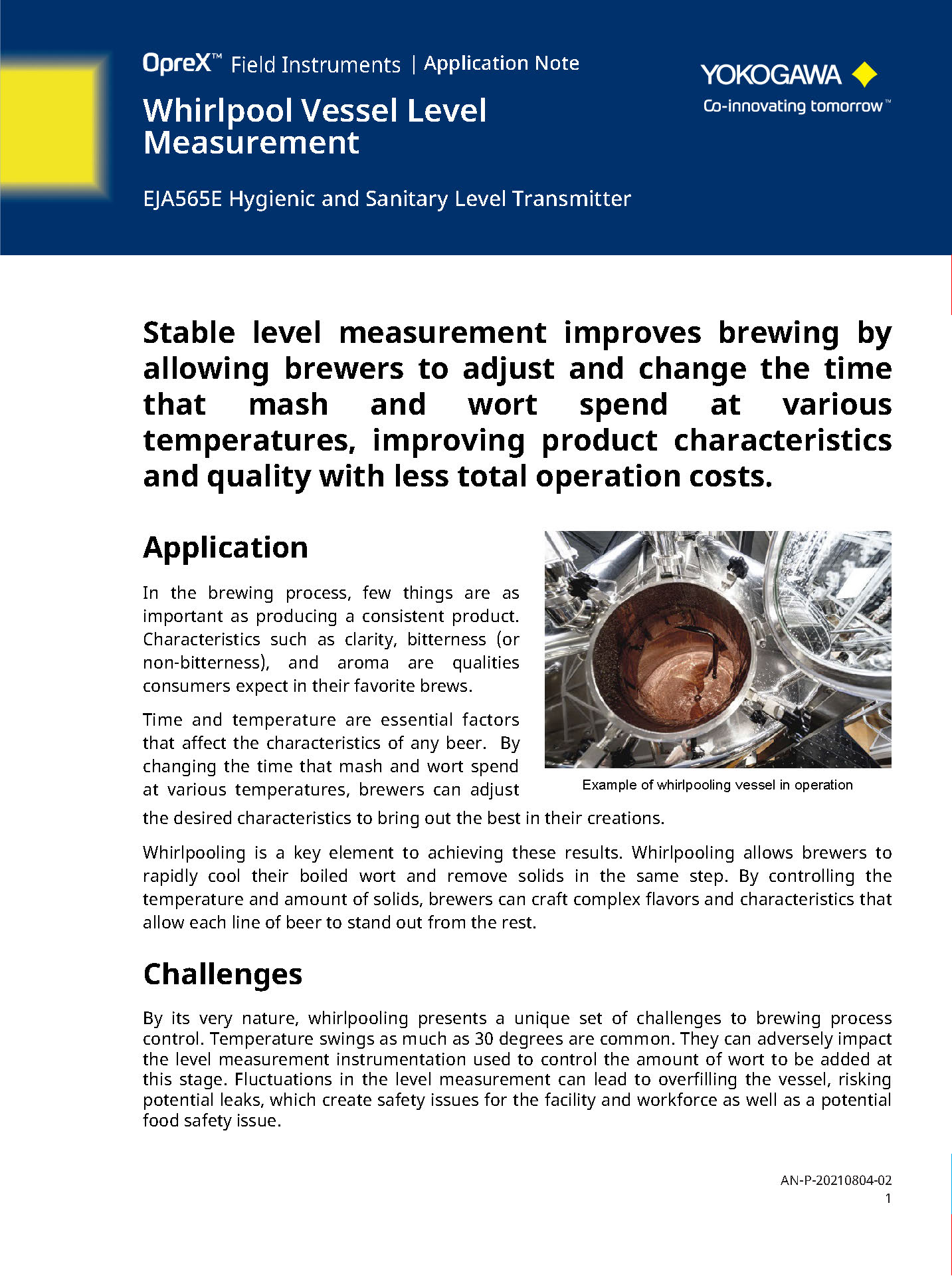 Stable Whirlpool Vessel Measurement