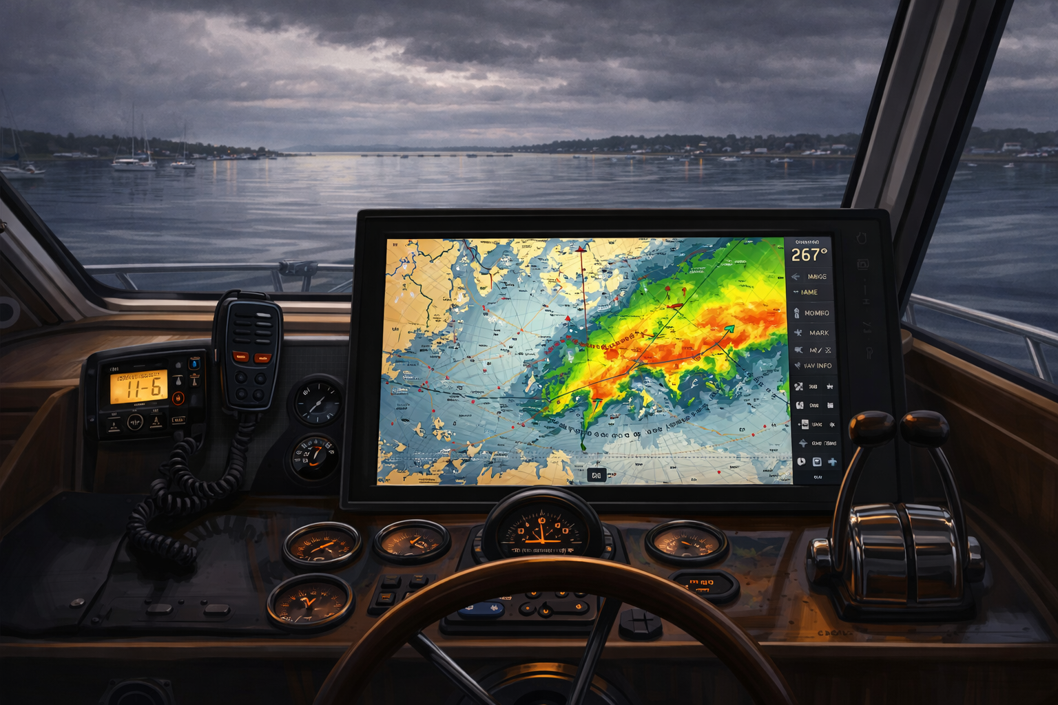 NOAA marine weather forecast chart reading